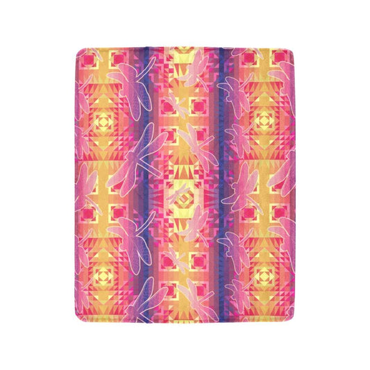 Kaleidoscope Dragonfly Ultra-Soft Micro Fleece Blanket 40"x50" Ultra-Soft Blanket 40''x50'' e-joyer 