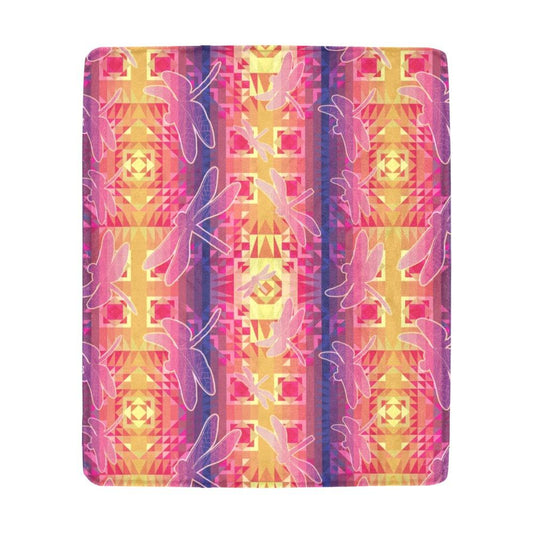 Kaleidoscope Dragonfly Ultra-Soft Micro Fleece Blanket 50"x60" Ultra-Soft Blanket 50''x60'' e-joyer 