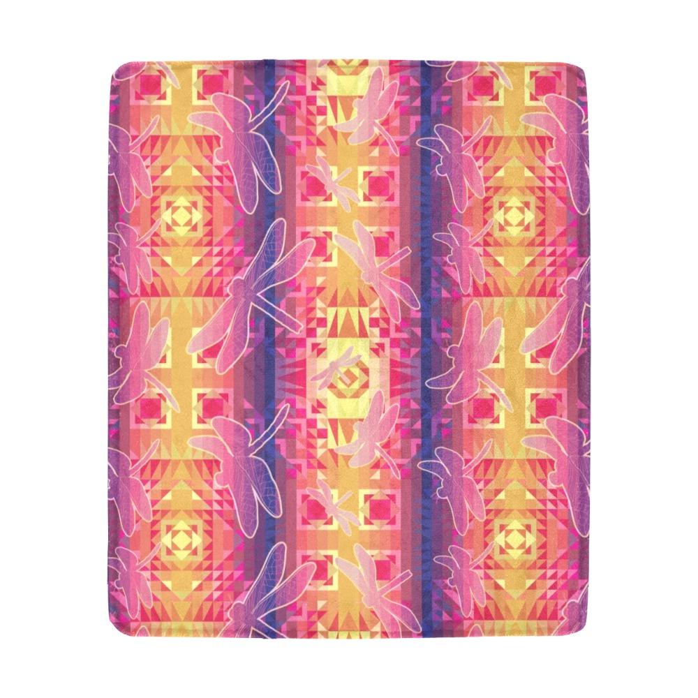 Kaleidoscope Dragonfly Ultra-Soft Micro Fleece Blanket 50