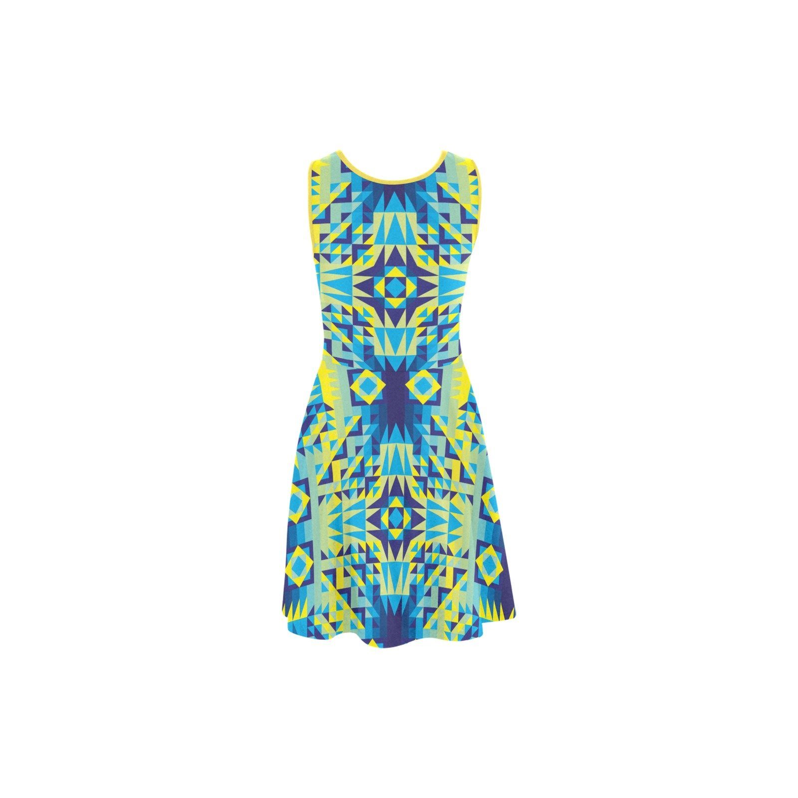 Kaleidoscope Jaune Bleu Atalanta Sundress (Model D04) Atalanta Sundress (D04) e-joyer 