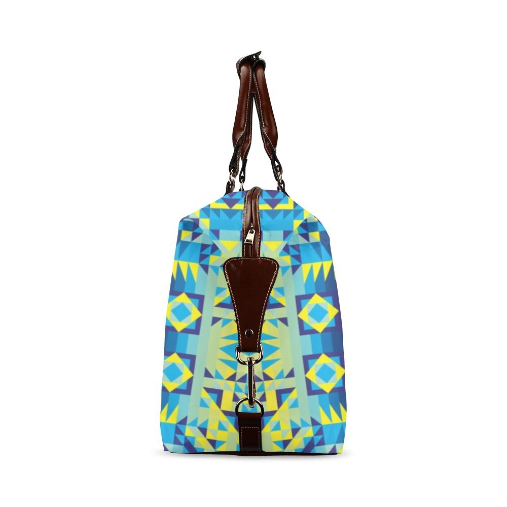 Kaleidoscope Jaune Bleu Classic Travel Bag (Model 1643) Remake Classic Travel Bags (1643) e-joyer 