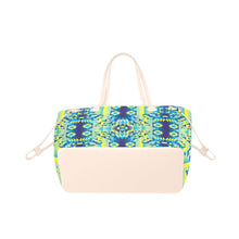 Load image into Gallery viewer, Kaleidoscope Jaune Bleu Clover Canvas Tote Bag (Model 1661) Clover Canvas Tote Bag (1661) e-joyer 
