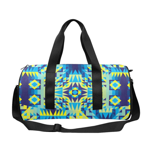 Kaleidoscope Jaune Bleu Duffle Bag (Model 1679) Duffle Bag (1679) e-joyer 