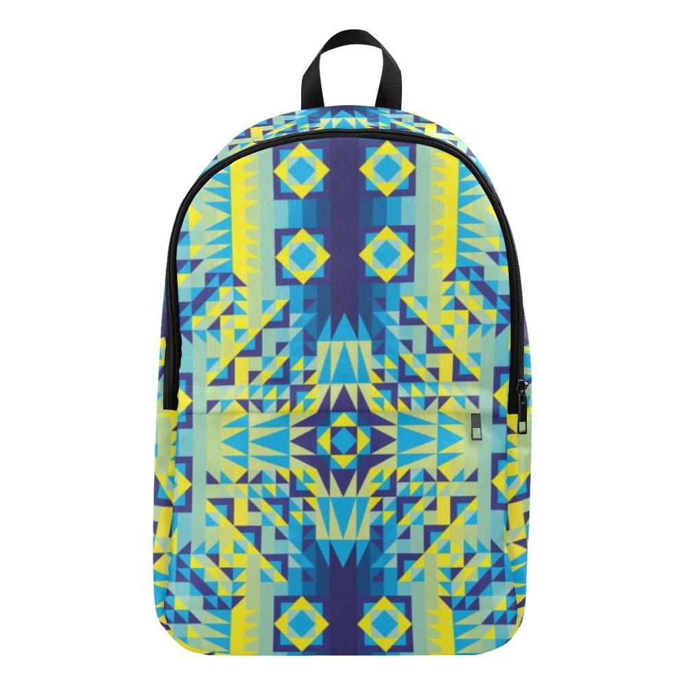 Kaleidoscope Jaune Bleu Fabric Backpack for Adult (Model 1659) Casual Backpack for Adult (1659) e-joyer 