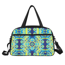 Load image into Gallery viewer, Kaleidoscope Jaune Bleu Fitness Handbag (Model 1671) Fitness Handbag (1671) e-joyer 
