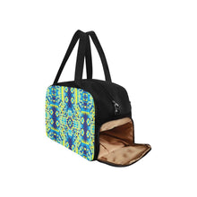 Load image into Gallery viewer, Kaleidoscope Jaune Bleu Fitness Handbag (Model 1671) Fitness Handbag (1671) e-joyer 
