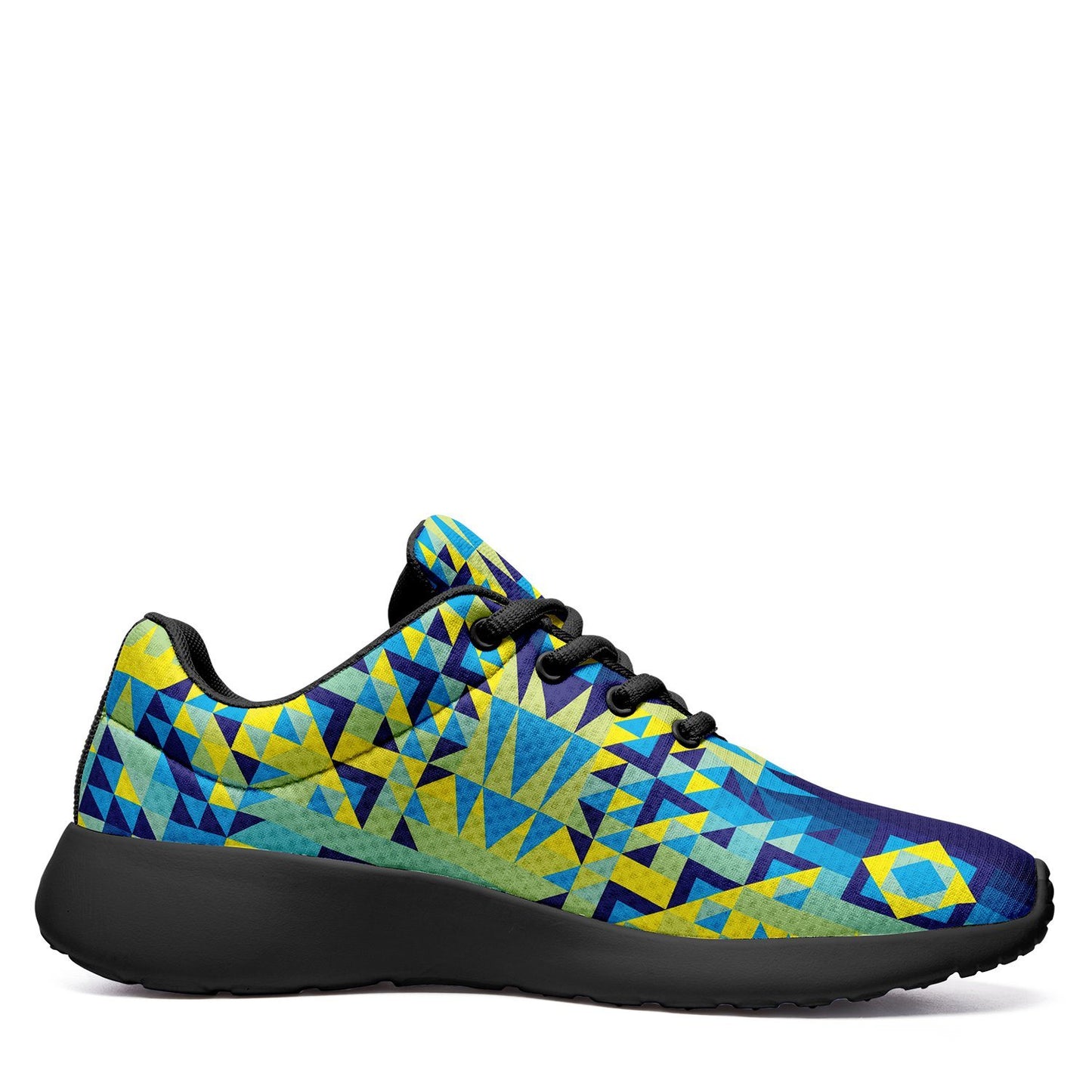 Kaleidoscope Jaune Bleu Ikkaayi Sport Sneakers ikkaayi Herman 