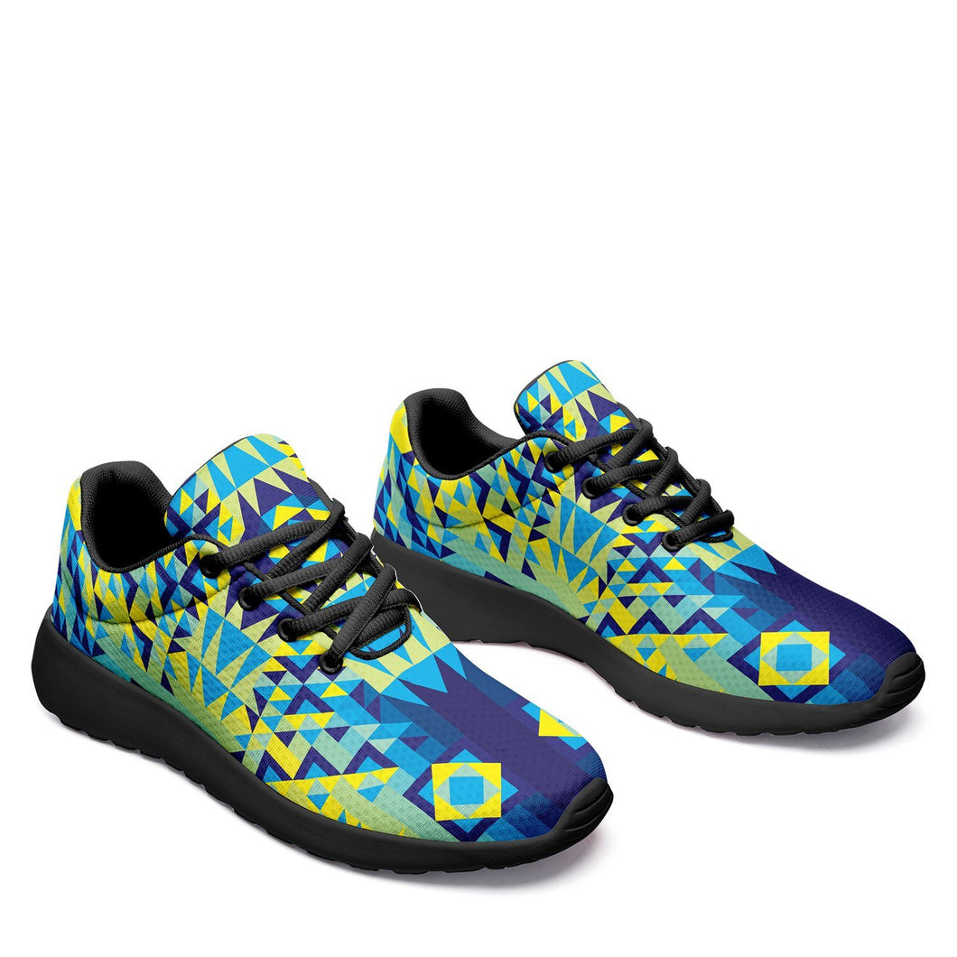 Kaleidoscope Jaune Bleu Ikkaayi Sport Sneakers ikkaayi Herman 