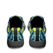 Load image into Gallery viewer, Kaleidoscope Jaune Bleu Ikkaayi Sport Sneakers ikkaayi Herman 
