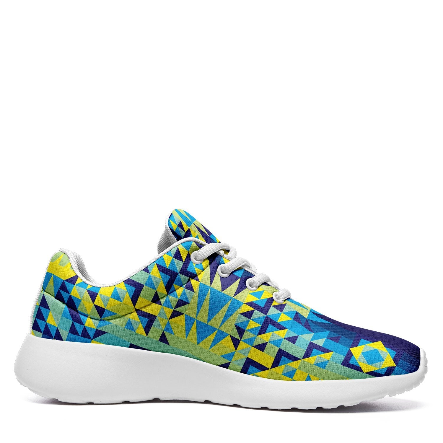 Kaleidoscope Jaune Bleu Ikkaayi Sport Sneakers ikkaayi Herman 