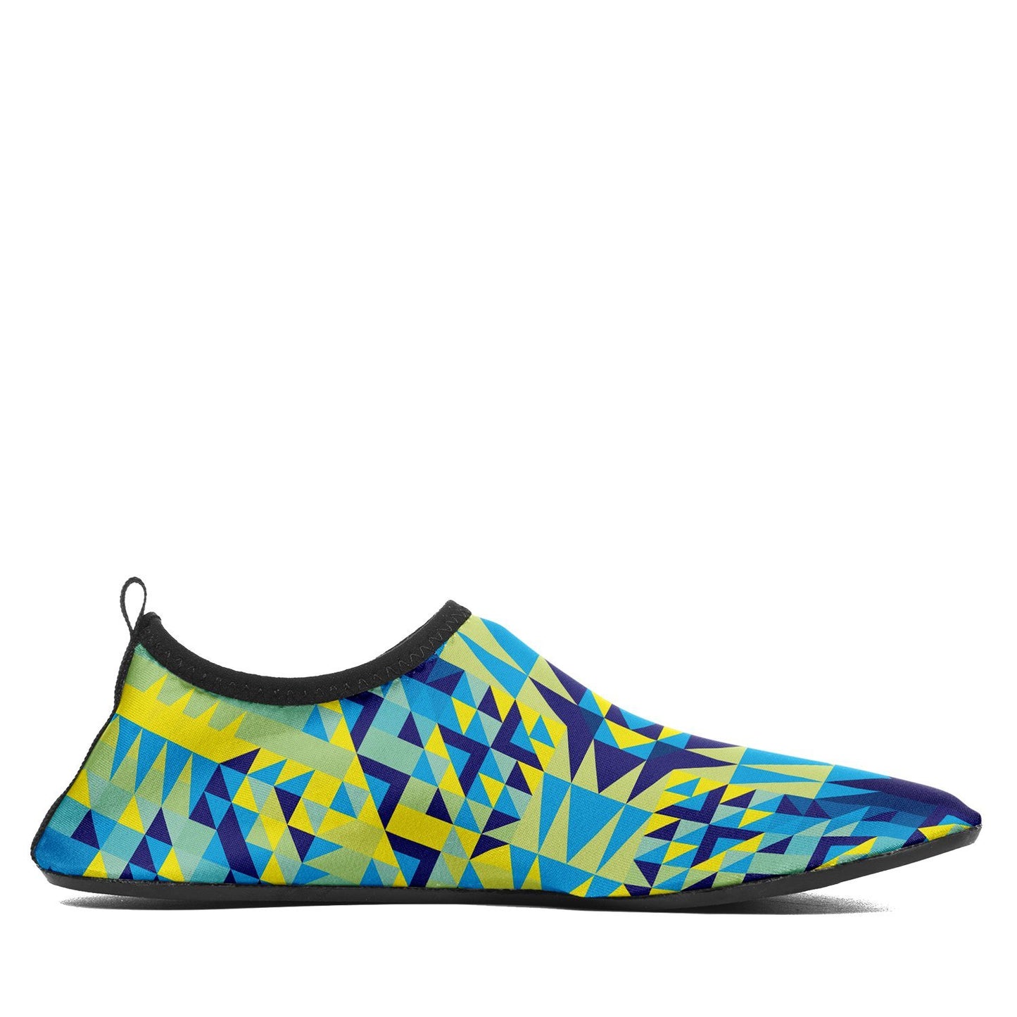 Kaleidoscope Jaune Bleu Kid's Slip On Shoes Herman 