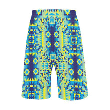 Load image into Gallery viewer, Kaleidoscope Jaune Bleu Men&#39;s All Over Print Casual Shorts (Model L23) Men&#39;s Casual Shorts (L23) e-joyer 
