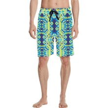 Load image into Gallery viewer, Kaleidoscope Jaune Bleu Men&#39;s All Over Print Casual Shorts (Model L23) Men&#39;s Casual Shorts (L23) e-joyer 
