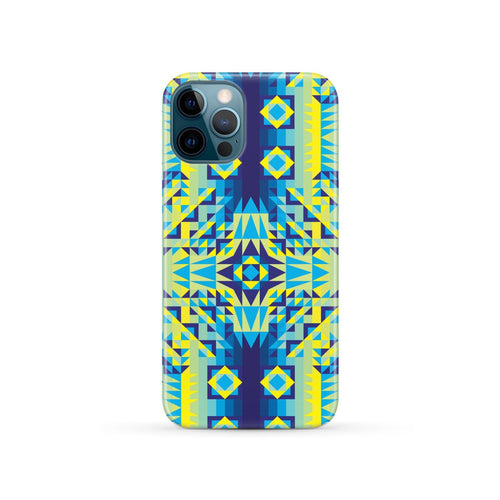 Kaleidoscope Jaune Bleu Phone Case Phone Case wc-fulfillment iPhone 12 Pro 