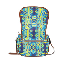 Load image into Gallery viewer, Kaleidoscope Jaune Bleu Saddle Bag/Large (Model 1649) bag e-joyer 
