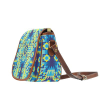 Load image into Gallery viewer, Kaleidoscope Jaune Bleu Saddle Bag/Large (Model 1649) bag e-joyer 
