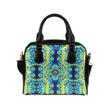 Load image into Gallery viewer, Kaleidoscope Jaune Bleu Shoulder Handbag (Model 1634) Shoulder Handbags (1634) e-joyer 
