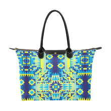 Load image into Gallery viewer, Kaleidoscope Jaune Bleu Single-Shoulder Lady Handbag (Model 1714) bag e-joyer 
