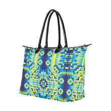 Load image into Gallery viewer, Kaleidoscope Jaune Bleu Single-Shoulder Lady Handbag (Model 1714) bag e-joyer 
