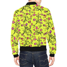 Load image into Gallery viewer, Key Lime Star All Over Print Bomber Jacket for Men (Model H19) Jacket e-joyer 
