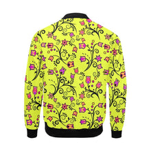 Load image into Gallery viewer, Key Lime Star All Over Print Bomber Jacket for Men (Model H19) Jacket e-joyer 
