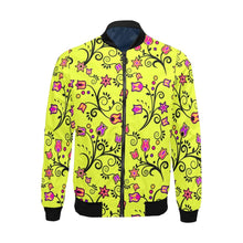 Load image into Gallery viewer, Key Lime Star All Over Print Bomber Jacket for Men (Model H19) Jacket e-joyer 
