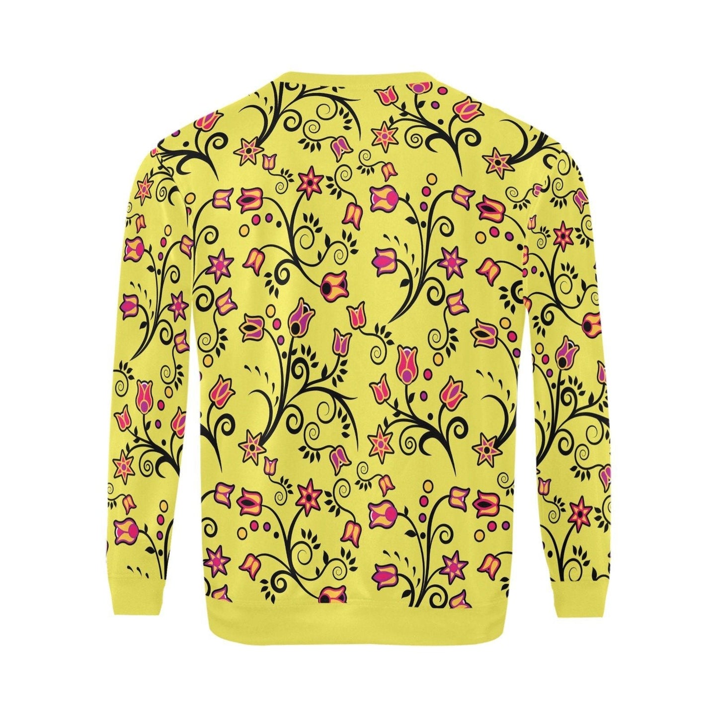 Key Lime Star All Over Print Crewneck Sweatshirt for Men (Model H18) shirt e-joyer 