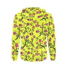 Load image into Gallery viewer, Key Lime Star All Over Print Full Zip Hoodie for Men (Model H14) hoodie e-joyer 
