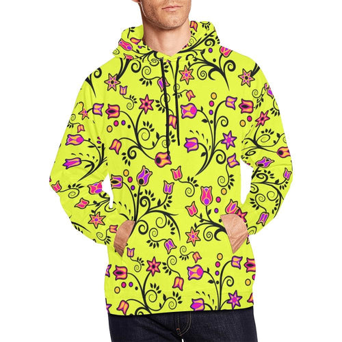Key Lime Star All Over Print Hoodie for Men (USA Size) (Model H13) All Over Print Hoodie for Men (H13) e-joyer 