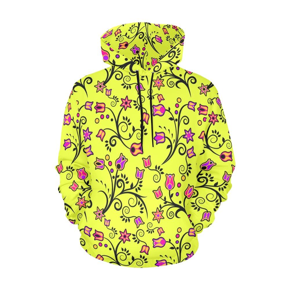 Key Lime Star All Over Print Hoodie for Men (USA Size) (Model H13) All Over Print Hoodie for Men (H13) e-joyer 