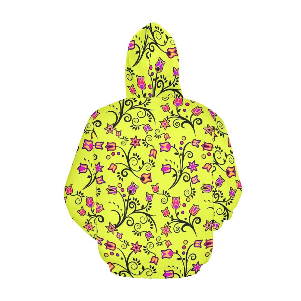 Key Lime Star All Over Print Hoodie for Women (USA Size) (Model H13) All Over Print Hoodie for Women (H13) e-joyer 