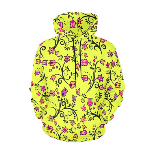 Key Lime Star All Over Print Hoodie for Women (USA Size) (Model H13) All Over Print Hoodie for Women (H13) e-joyer 