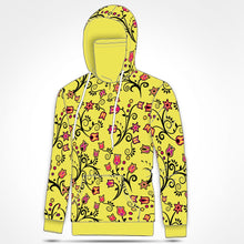 Load image into Gallery viewer, Key Lime Star Hoodie with Face Cover 49 Dzine 
