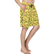 Load image into Gallery viewer, Key Lime Star Men&#39;s All Over Print Casual Shorts (Model L23) short e-joyer 
