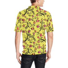 Load image into Gallery viewer, Key Lime Star Men&#39;s All Over Print Polo Shirt (Model T55) Men&#39;s Polo Shirt (Model T55) e-joyer 
