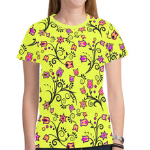 Load image into Gallery viewer, Key Lime Star New All Over Print T-shirt for Women (Model T45) tshirt e-joyer 
