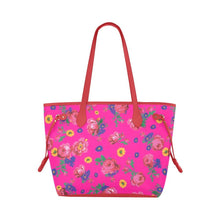 Load image into Gallery viewer, Kokum Ceremony Pink Clover Canvas Tote Bag (Model 1661) Artsadd One Size Fire Brick 
