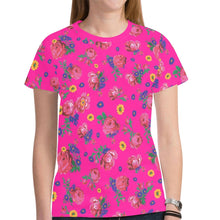 Load image into Gallery viewer, Kokum Ceremony Pink New All Over Print T-shirt for Women (Model T45) tshirt e-joyer 
