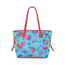 Load image into Gallery viewer, Kokum Ceremony Turquoise Clover Canvas Tote Bag (Model 1661) Artsadd One Size Fire Brick 
