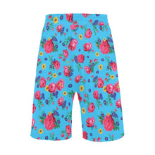 Load image into Gallery viewer, Kokum Ceremony Turquoise Men&#39;s All Over Print Casual Shorts (Model L23) short e-joyer 
