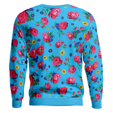 Load image into Gallery viewer, Kokum Ceremony Turquoise Unisex Crewneck Long Sleeve Top 49 Dzine 
