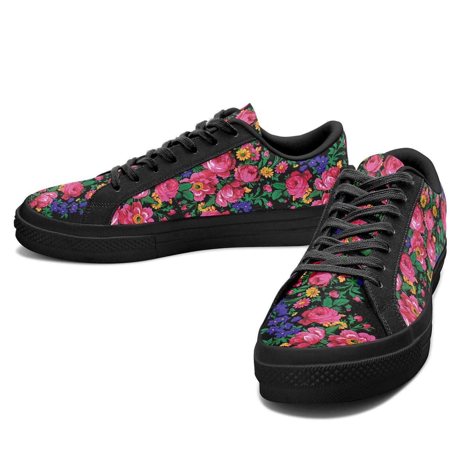 Kokum's Revenge - Black Aapisi Low Top Canvas Shoes Black Sole 49 Dzine 