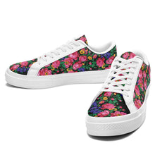 Load image into Gallery viewer, Kokum&#39;s Revenge - Black Aapisi Low Top Canvas Shoes White Sole 49 Dzine 
