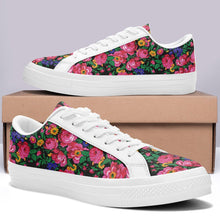 Load image into Gallery viewer, Kokum&#39;s Revenge - Black Aapisi Low Top Canvas Shoes White Sole 49 Dzine 
