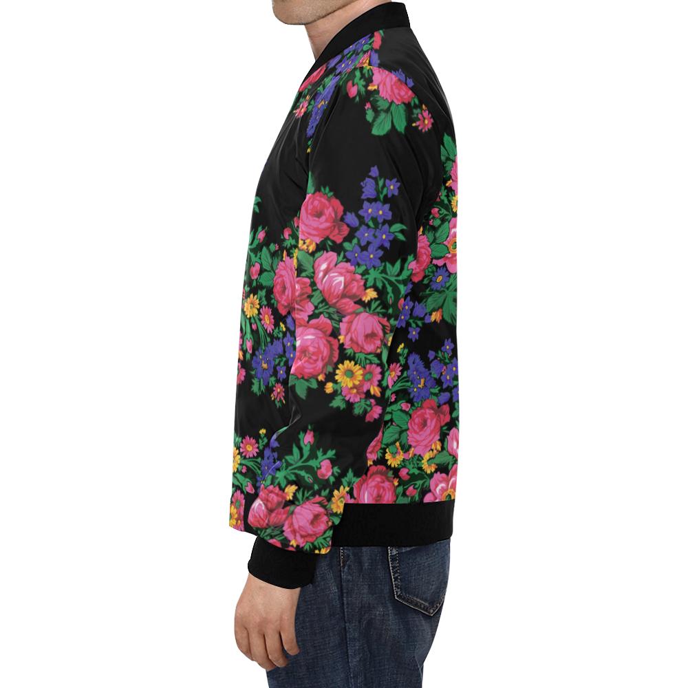 Kokum's Revenge-Black All Over Print Bomber Jacket for Men/Large Size (Model H19) All Over Print Bomber Jacket for Men/Large (H19) e-joyer 