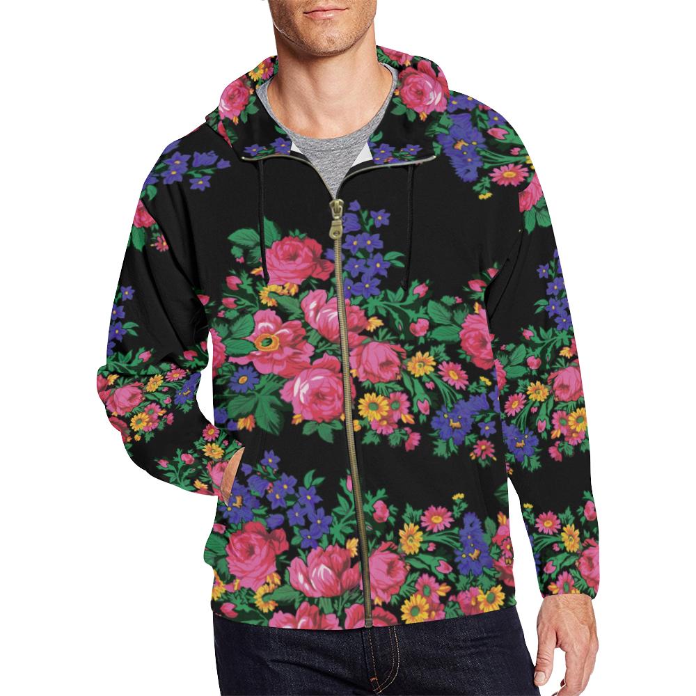 Kokum's Revenge-Black All Over Print Full Zip Hoodie for Men (Model H14) All Over Print Full Zip Hoodie for Men (H14) e-joyer 