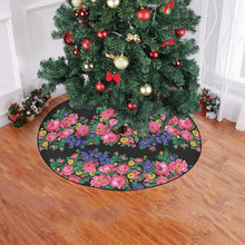 Load image into Gallery viewer, Kokum&#39;s Revenge-Black Christmas Tree Skirt 47&quot; x 47&quot; Christmas Tree Skirt e-joyer 
