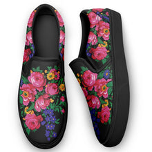 Load image into Gallery viewer, Kokum&#39;s Revenge Black Otoyimm Canvas Slip On Shoes 49 Dzine 
