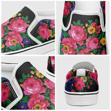 Load image into Gallery viewer, Kokum&#39;s Revenge Black Otoyimm Canvas Slip On Shoes 49 Dzine 
