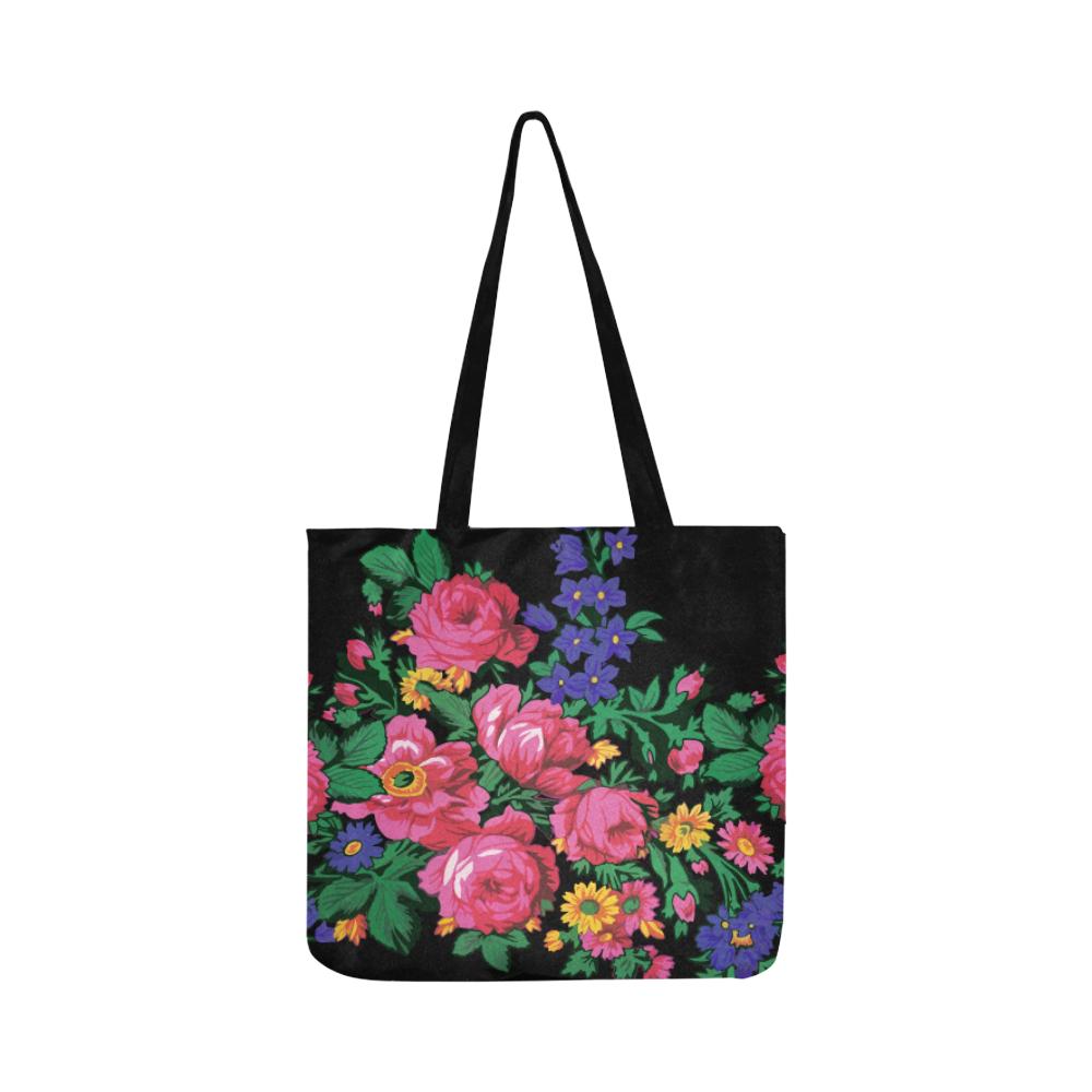 Kokum's Revenge Black Reusable Shopping Bag by 49 Dzine
